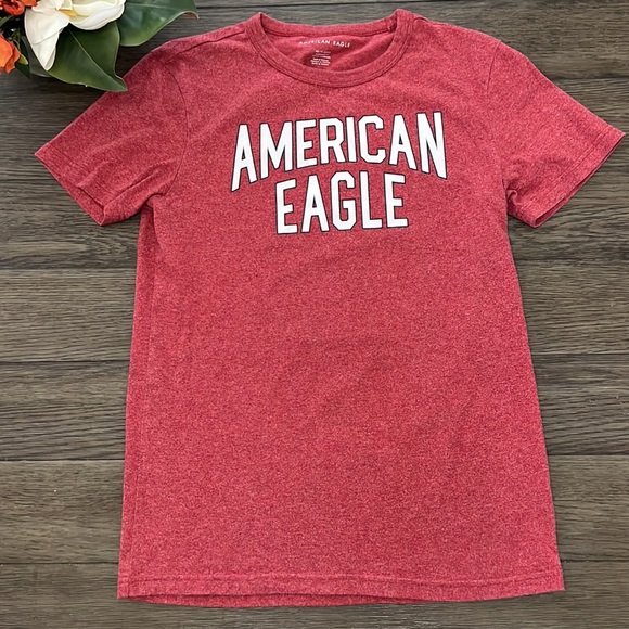 Men’s American Eagle red logo t-shirt - Picture 5 of 7